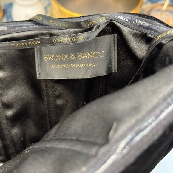 🆕 BRONX & BANCO 🧿 NWOT Florentina Corset Gown, Black Velvet, Sz L US 8 - Picture 13 of 15